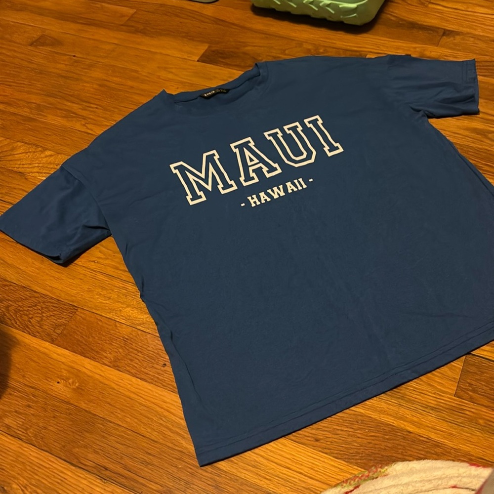 Blue short sleeve shirt